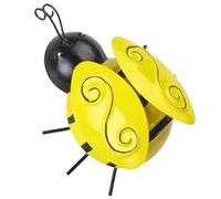 Homoyoyo Applique Murale en Fer 3d Abeille Décorative pour Jardin et Pelouse, Décoration Murale Extérieure Suspendue Effet Réaliste et Design Vivant