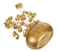 Homoyoyo Arbre Feng Shui Artificiel Compact Alliage de Zinc Décoration Bonsaï sans Entretien pour Bureau et Salon Symbole Prospérité pour Nouvel an et Réceptions