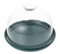 Homoyoyo Assiette à Dessert 15 CM Couvercle Transparent Plateau à Gâteaux Vert Présentoir à Aliments Cuisine et Restaurant Récipient à Desserts Polyvalent pour Buffet et Fêtes