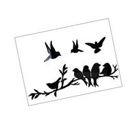 Homoyoyo Autocollant Mural Grand Format En Forme Doiseau Miroir Autocollant Mural Amovible En Acrylique Pour Décoration Intérieure Art Mural Élégant