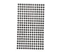 Homoyoyo Autocollants 5Mm Autocollants DIY en Acrylique 234 Pièces Adhésifs pour Décoration Bijoux Bricolage Auto-Adhésifs Couleur Transparente