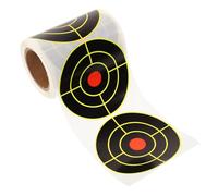 Homoyoyo Autocollants Cible Tir à l'arc Fluorescents Jaunes 3 Pouces, Rouleau de 100 Pièces, Feuilles Adhésives de Précision pour Entraînement Intérieur et Extérieur, Marqueurs