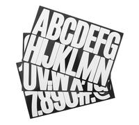 Homoyoyo Autocollants Grandes Lettres Blanches 7,6 X 3,8 Cm, Lot de 15 Feuilles Auto-adhésifs pour Boîtes aux Lettres, Décoration Extérieure, Scrapbooking et Affichage Solide