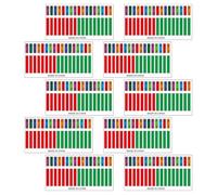 Homoyoyo Autocollants Kalimba 10 Pcs Couleurs Vives Notes de Piano à Pouces Stickers D’Introduction pour Débutants Apprentissage Facile Instrument Musique Jouets Éducatifs