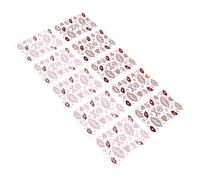 Homoyoyo Autocollants Visage Saint-valentin 10 Pcs Strass Rouges Lèvres et Cœurs Découpés, Décorations Temporaires Visage et Ongles pour Fêtes, Maquillage Créatif et Scrapbooking