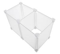 Homoyoyo Bac De Rangement Multifonction Pour Congélateur Coffre Et Réfrigérateur, Organisateur 2 Compartiments En Plastique Solide, Séparation 19x36x24 Cm, Accessoire Cuisine Pratique