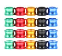 Homoyoyo Bague de Patte de Pigeon Voyageur Colorée en Aluminium, Anneaux pour Identifier et Marquer Les Oiseaux, Lot de 20 Pièces pour Perroquets et Cockatiels