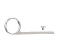 Homoyoyo Bague Trompette en Métal Argenté pour Trompette Bémol Accessoire de Remplacement Compact et Léger Fournitures Instruments de Musique Usage Professionnel