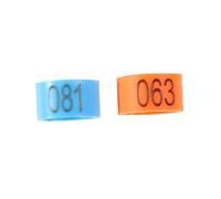 Homoyoyo Bagues D'identification pour Oiseaux 8mm 100pcs en Plastique Multicolores Anneaux pour De Pigeons Et Perroquets Facile à Utiliser Identification des Oiseaux pour Pigeons Perruches