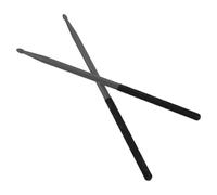 Homoyoyo Baguettes de Batterie 5a en Nylon Antidérapantes, Lot de 3 Paires, Manches Colorés Noirs avec Revêtement Antidérapant, Adaptées pour Batterie Électronique et Jazz, Entraînement