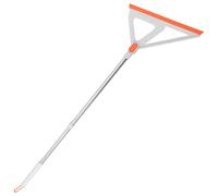 Homoyoyo Balai Raclette pour Sol en Béton Raclette de Sol Robuste en Silicone Outil de Nettoyage Multiusage Blanc et Orange pour Carrelage Terrasse Nettoyage Domestique et