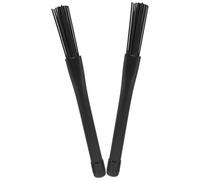 Homoyoyo Balais de Batterie Télescopiques en Nylon Noir, 1 Paire, Brosse à Percussion Antidérapante, Accessoires Universels pour Batterie Jazz et Tambours, Balai Rétractable