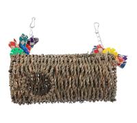 Homoyoyo Balançoire à Oiseaux en Herbe pour Perruches et Perroquets, Amusant et Support Confortable, Style Simple et Décoratif pour Cage d'oiseaux