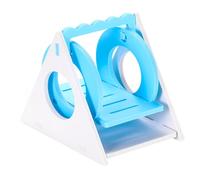 Homoyoyo Balançoire Triangulaire en Bois pour Hamster et Souris, Suspendu Sécurisé et Ajustable pour Cage Suspendue d'animaux de Compagnie