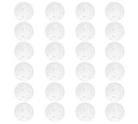 Homoyoyo Balles de Golf D’entraînement Creuses Blanches 50 Pcs en Plastique Léger pour Practice Intérieur et Extérieur, Aides à L’entraînement au Swing et Matériel Entraînement Golf