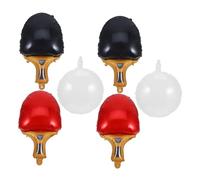 Homoyoyo Ballons en Aluminium Ping-pong 6 Pièces pour Décoration Fête Sportive, Anniversaire, Déco Thème Tennis de Table