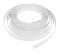 Homoyoyo Bande de Chant Autocollante PVC Blanche 21 CM X 10 M Préencollée Colle Thermofusible Flexible pour Placage de Meubles Réparation et Restauration Adaptée à Bois Panneaux et