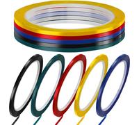 Homoyoyo Bande de Signalisation sans Colle pour Bureau, 10pcs, Plastique, Facile à Déchirer, pour Petits Bureaux et Marquage sur Tableau Blanc