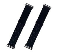 Homoyoyo Bande Élastique Noire pour Postiche 2pcs Boucle Réglable, en Polyester et Silicone, Fixation Antidérapante pour Cheveux, Accessoire Confortable et Élastique