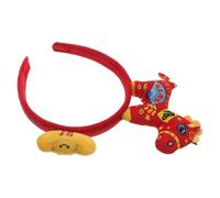 Homoyoyo Bandeau de Fête pour Nouvel An 2026, Accessoire Cheveux Léger à Thème Année du Cheval, Bandeau à Caractères Chinois pour Réveillon et Décoration Festive