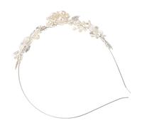 Homoyoyo Bandeau De Mariage à Fleurs Et Perles Bandeau Délicat Femme Mariée Coiffure Cérémonie Fête