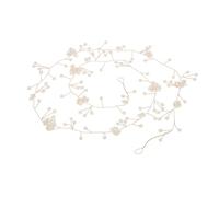 Homoyoyo Bandeau de Mariage Artisanal 1 Mètre Fleurs en Perles, Cuivre Doré Tressé, Accessoire Cheveux pour Demoiselle D’honneur, Vigne Cheveux Longs, Coiffure Mariage et Soirée