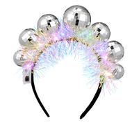 Homoyoyo Bandeau Disco Boule De Noël Coiffe Fête Année Nouvelle Accessoire Soirée Rétro