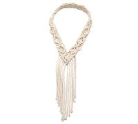 Homoyoyo Bandeau Tressé En Corde De Coton Macramé - Accessoire De Cheveux Élégant Pour Mariage Et Voyage - Bandana Tissé Confortable Et Chic Pour Toutes Les Occasions