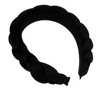 Homoyoyo Bandeau Tressé En Tissu Mode Pour Filles - Cerceau Élégant Non Rembourré En Noir - Accessoire De Coiffure Stylé Pour Toutes Occasions