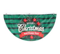 Homoyoyo Bannière Fanions de Noël, Drapeau Décoratif Extérieur de Noël, Polyester, Bandeau Blanc 3 Œillets Métalliques, pour Pelouse Extérieure et Fête Déguisée