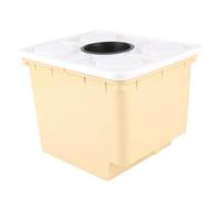 Homoyoyo Baril de Culture Hors-Sol pour Serrage Hydroponique Légumes et Fruits 1 Trou Couvercle et Panier Jardinage sans Terre Bac Plantation Potager Intérieur