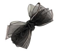 Homoyoyo Barrette à Cheveux Élégante Épingle Filet Avec Nœud Pince Organza Pour Filles Et Femmes