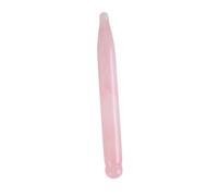 Homoyoyo Bâton de Massage en Jade Rose Outil de Grattage en Quartz Naturel Baguette Portable pour Détente Musculaire Utilisation sur Visage Dos Épaules Mains