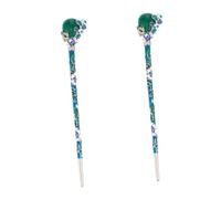 Homoyoyo Bâtonnets De Cheveux Vintage En Jade Vert - Épingle à Chignon Chinoise Décorative Pour Occasions Spéciales Et Élégance Classique