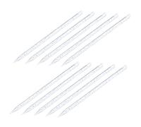 Homoyoyo Bâtonnets de Soin des Ongles Réutilisables 100 Pcs 9,5 Cm Repousse-cuticules Plastique Bleu Outil Nail Art Professionnel Salon Pédicure