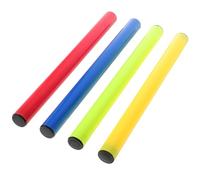 Homoyoyo Bâtons de Relais en Plastique Léger 2,8 Cm Diamètre, Lot de 4 Pièces, Accessoires de Compétition pour Athlétisme, Passage de Témoin Facile, Couleur Aléatoire,