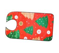 Homoyoyo Bavoir pour Adultes à Thème Noël Motif Sapin Imperméable et Respirant Taille Unique Protection Vêtements Lavable Bavoir Anti-Bave pour Salle à Manger Ambiance Festive