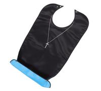 Homoyoyo Bavoirs pour Adultes Âgés Lavables en Polyester Noir, | Protection Vestimentaire Résistante à L'usure, Usage Maison et Aidants, pour Personnes Âgées et Étudiants