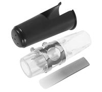 Homoyoyo Bec de Saxophone Alto Transparent avec Anche de Rechange et Capuchon de Protection Kit Accessoires pour Saxophone Pratique et Transport Facile