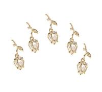 Homoyoyo Bijoux De Manucure Décorations Nail Art, Lot De 5 Pièces, Taille Petite, Motif Rose Doré, Accessoires Nail Art Femme, Usage Soirée, Fête Et Représentation