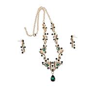 Homoyoyo Bijoux Vintage Avec Collier Et Boucles Oreilles Assortiment De Bijoux Pour Mariage Et Fête