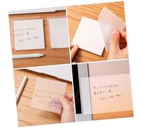 Homoyoyo Bloc Notes Adhésif Étanche Notes Autocollantes Transparentes pour Bureau École et Maison Mémos Portables Multifonctions