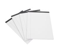 Homoyoyo Bloc-notes Juridique Blanc 4pcs A4 Papier Épais et Encre Non Traversante, à Grands Carreaux Larges, pour L'école Dessin