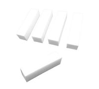 Homoyoyo Bloc Polissage Ongles à Quatre Faces Blanc Tampon Ponçage Manucure Pédicure Léger et Lavable Éponge pour Ongles Naturels et Artificiels Usage Professionnel et Domicile