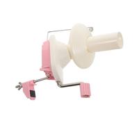 Homoyoyo Bobinoir Manuel Compact et pour de Laine Enrouleur à Main Portable avec Manivelle Outil de Tricotage pour Fil et Pliable et Couleur Rose