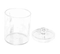Homoyoyo Boîte à Cotons-tiges Transparente Compacte Contenant Pour Coton Démaquillant Usage Salle De Bain Design Cristallin