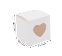 Homoyoyo Boîte à Cupcakes Et Macarons Individuelle En Papier Avec Fenêtre - Ensemble De 50 Boîtes à Gâteaux Avec Poignée Pour Pâtisseries - Muffins Et Douceurs Idéale Pour Et