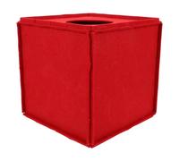 Homoyoyo Boîte à Loterie en Feutre 22 Cm sans Inscription, Urne de Vote Multifonctionnelle pour Réunion, Boîte de Tombola Rouge pour Collecte de Dons et Jeux de Fête