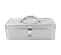 Homoyoyo Boîte à Outils Métal Capacité avec Compartiments Amovibles Acier Inoxydable Robuste pour Rangement et Organisation Rapide à Domicile et Garage