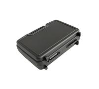 Homoyoyo Boîte à Outils Portable Noire Acier PP Caisse de Rangement Multifonction pour Accessoires Malette Transport Outillage pour Maintenance Électrique et Bricolage